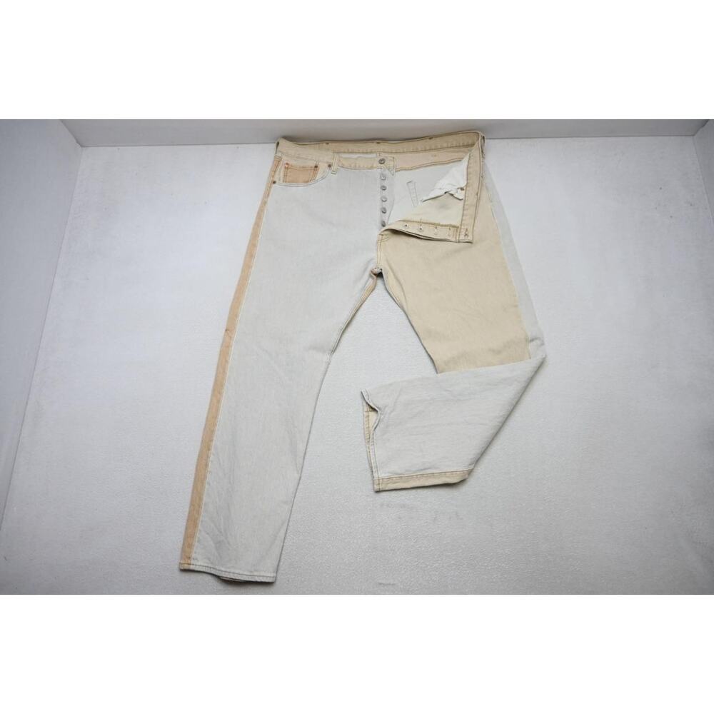 Levis 501 Double XX Straight Stretch‎ Rugged Button Fly Jeans Mens Sz 44 x 30